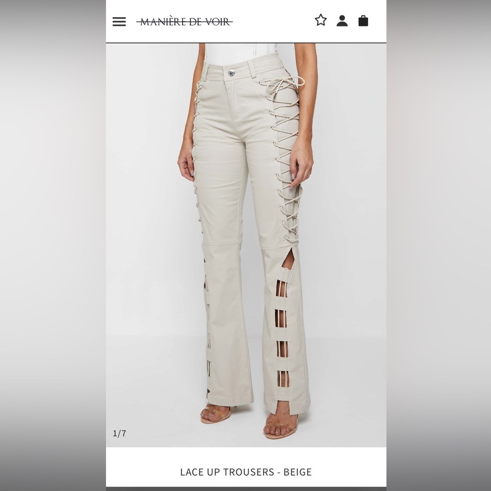 Lace Up Trousers